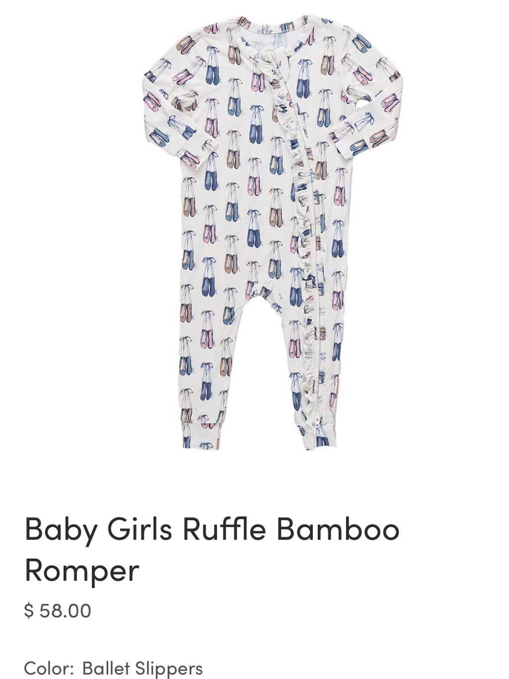 Pink Chicken Bamboo Pajamas - Ballet Slippers Print